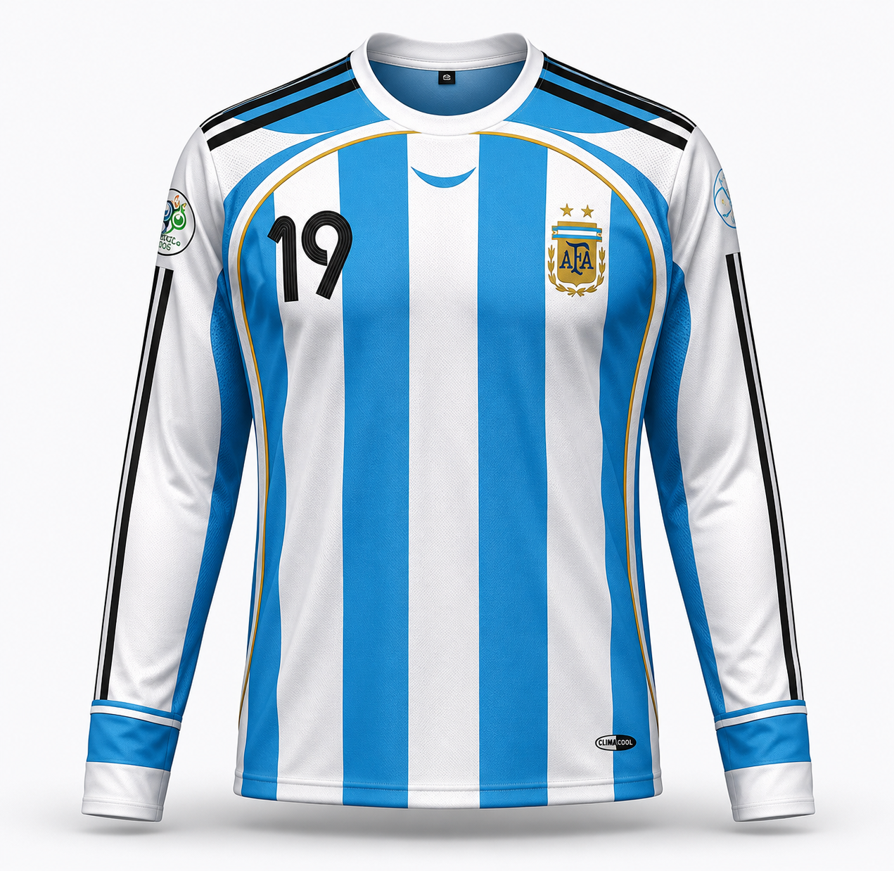 OG Argentina 2006 World Cup Full Sleeve Messi Football Jersey