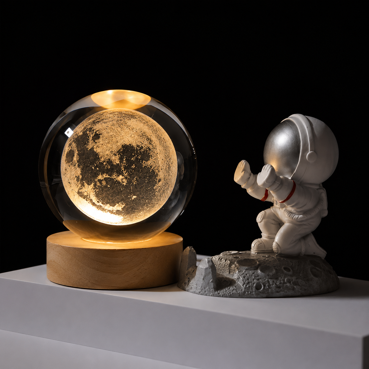 Moon Crystal Lamp || USB Powered