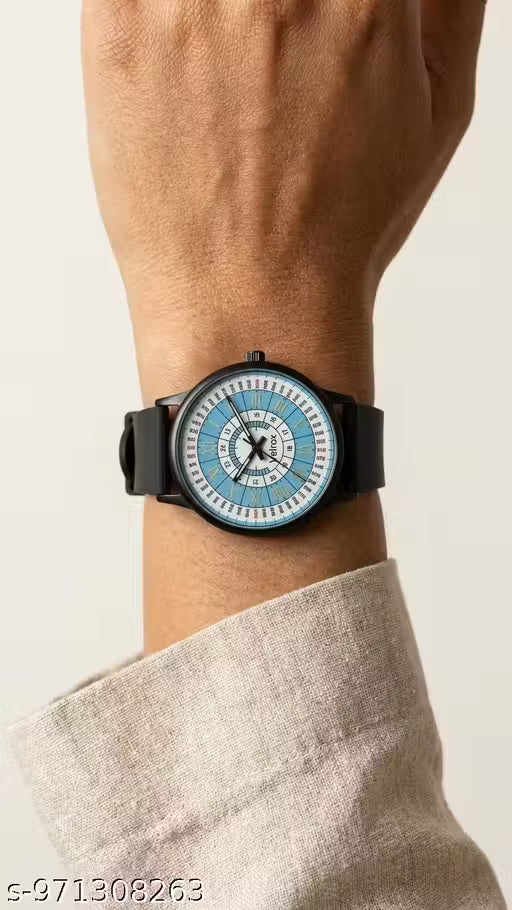 Black Case Silicone Strap, Display, Roman Numerals, Analog Watch For Men Boys